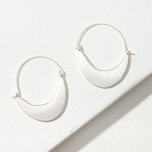LOFT Jewelry - 2 for $20 NWT LOFT Silver Tone Crescent Shaped Earrings